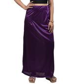 Neckbook Satin Dark Purple Color Petticoat