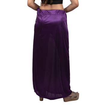 Neckbook Satin Dark Purple Color Petticoat 2