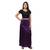 Neckbook Satin Dark Purple Color Petticoat
