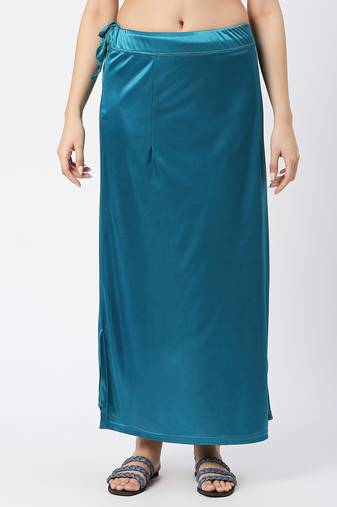Neckbook Satin Dark Turquise Color Petticoat