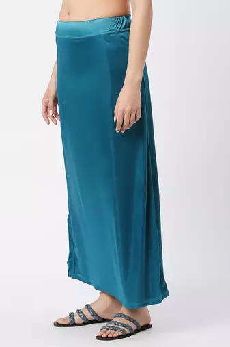 Neckbook Satin Dark Turquise Color Petticoat