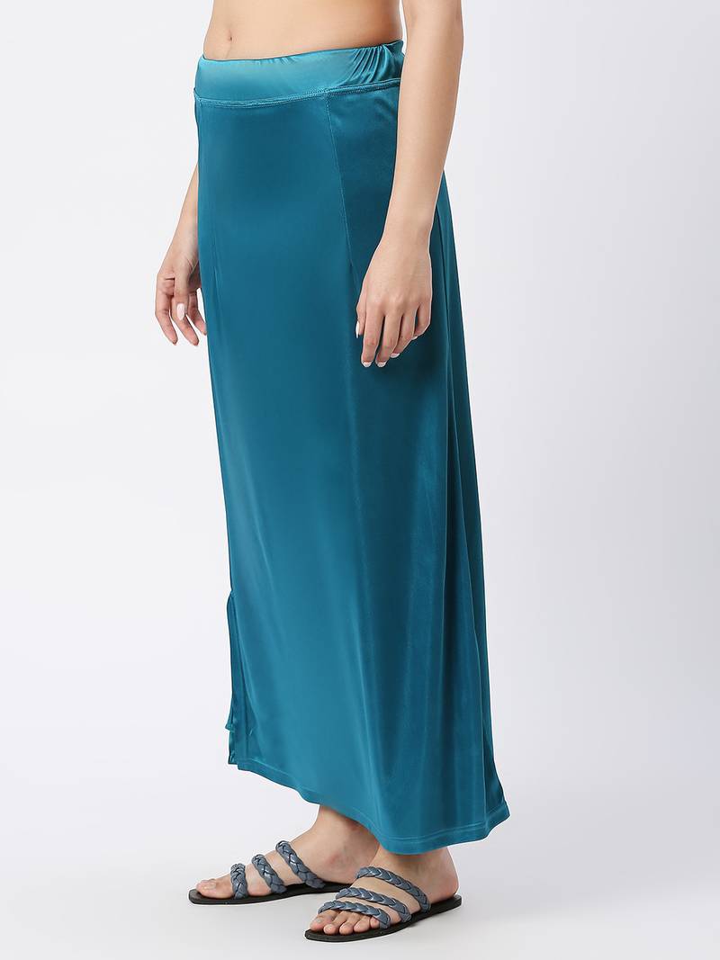 Neckbook Satin Dark Turquise Color Petticoat