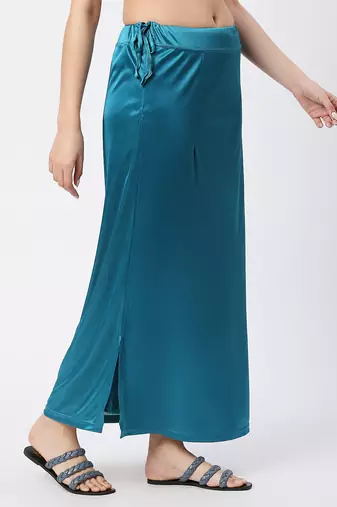 Neckbook Satin Dark Turquise Color Petticoat