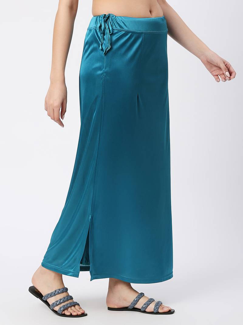 Neckbook Satin Dark Turquise Color Petticoat