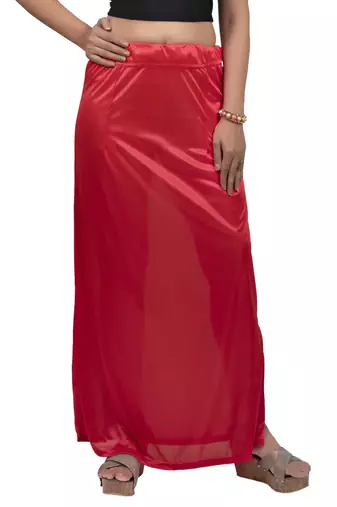 Neckbook Satin Tamato Color Petticoat