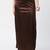 Neckbook Satin Brown Color Petticoat