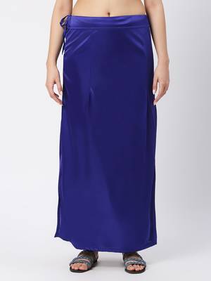 Neckbook Satin Royal Blue Color Petticoat 1