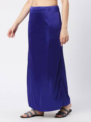 Neckbook Satin Royal Blue Color Petticoat 2