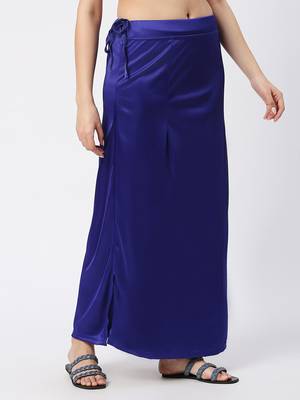 Neckbook Satin Royal Blue Color Petticoat 3