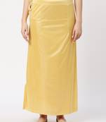Neckbook Satin Pale Yellow Color Petticoat