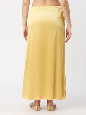 Neckbook Satin Pale Yellow Color Petticoat 4