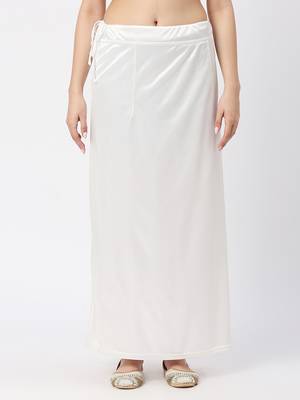 Neckbook Satin Off White  Color Petticoat 1
