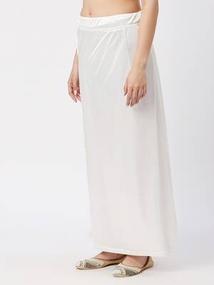 Neckbook Satin Off White  Color Petticoat 2
