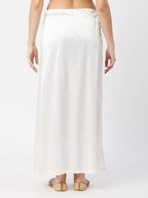 Neckbook Satin Off White  Color Petticoat 4