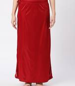 Neckbook Satin Dark Maroon Color Petticoat