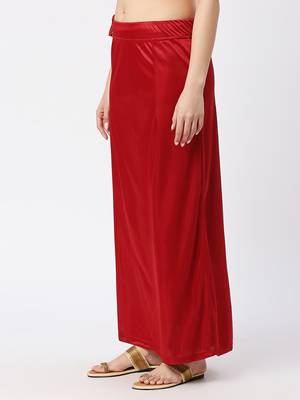 Neckbook Satin Dark Maroon Color Petticoat 2
