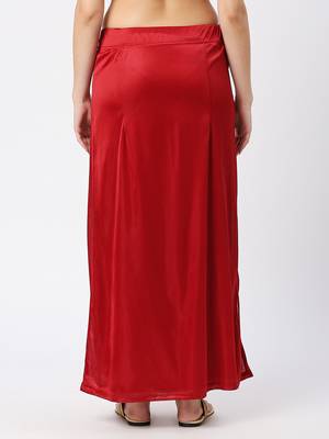 Neckbook Satin Dark Maroon Color Petticoat 4