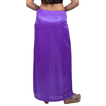 Neckbook Satin Purple Color Petticoat 2