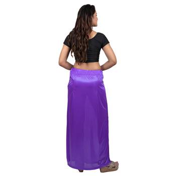 Neckbook Satin Purple Color Petticoat 4