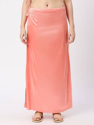 Neckbook Satin Peach Color Petticoat 1