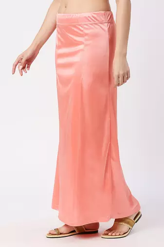 Neckbook Satin Peach Color Petticoat