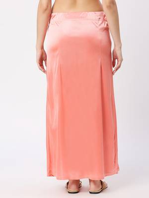 Neckbook Satin Peach Color Petticoat 4