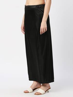 Neckbook Satin Black Color  Petticoat 2