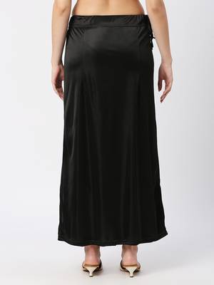 Neckbook Satin Black Color  Petticoat 4