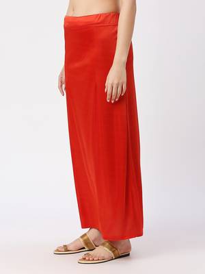 Neckbook Satin Red Color Petticoat 2