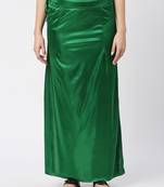 Neckbook Satin Green Color Petticoat