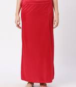 Neckbook Satin Maroon Color Petticoat