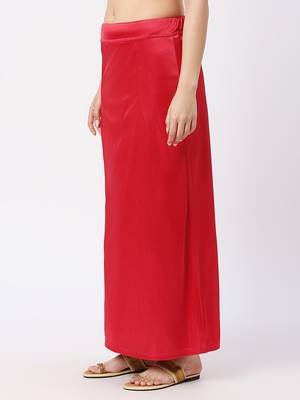 Neckbook Satin Maroon Color Petticoat 2