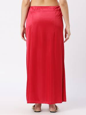 Neckbook Satin Maroon Color Petticoat 4