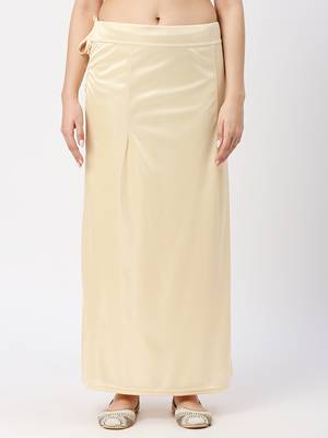 Neckbook Satin Light Cream Color Petticoat 1