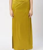 Neckbook Satin Mhendi Green Color Petticoat