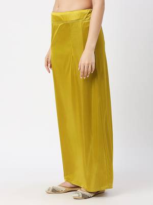 Neckbook Satin Mhendi Green Color Petticoat 2