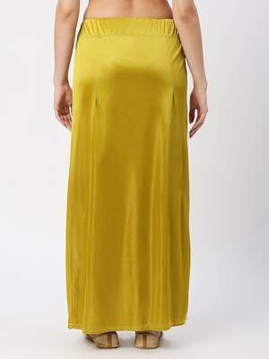 Neckbook Satin Mhendi Green Color Petticoat 4