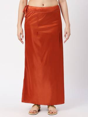 Neckbook Satin Rust Color Petticoat 1