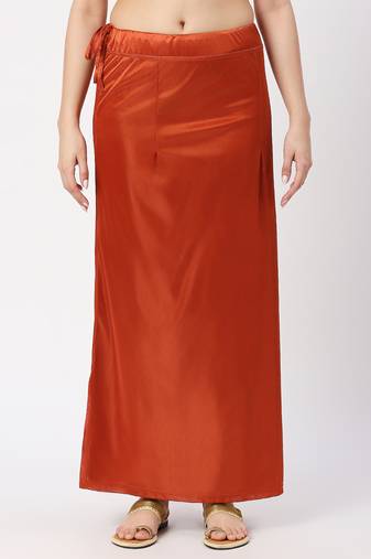 Neckbook Satin Rust Color Petticoat