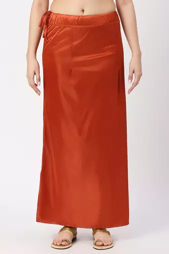 Neckbook Satin Rust Color Petticoat