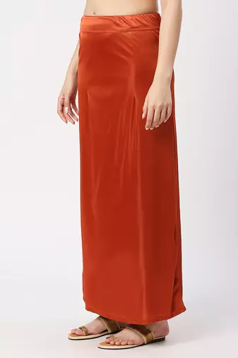 Neckbook Satin Rust Color Petticoat