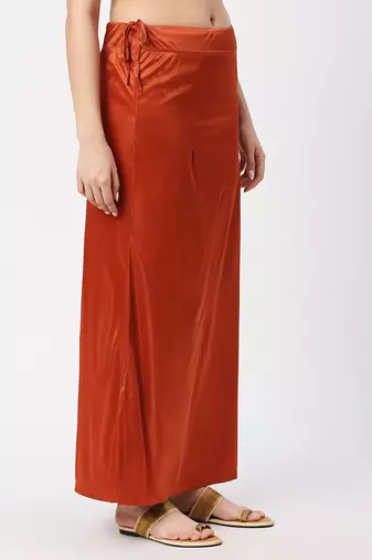 Neckbook Satin Rust Color Petticoat