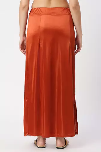Neckbook Satin Rust Color Petticoat