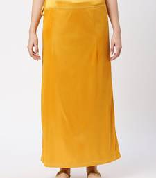 Neckbook Satin Yellow Color Petticoat
