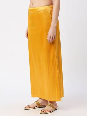 Neckbook Satin Yellow Color Petticoat 2