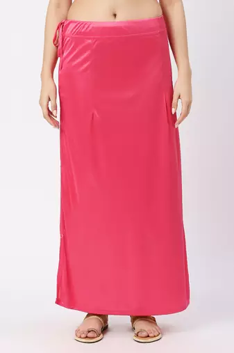 Neckbook Satin Dark Pink Color Petticoat