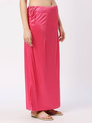 Neckbook Satin Dark Pink Color Petticoat 3