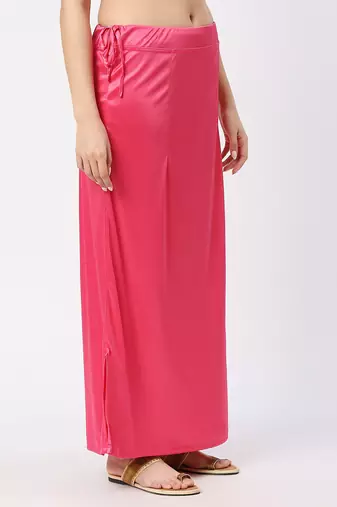 Neckbook Satin Dark Pink Color Petticoat