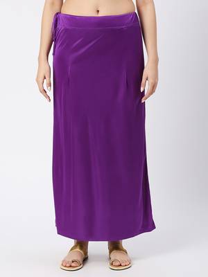 Neckbook Satin Lavender Color Petticoat 1