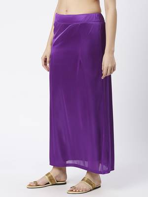 Neckbook Satin Lavender Color Petticoat 2